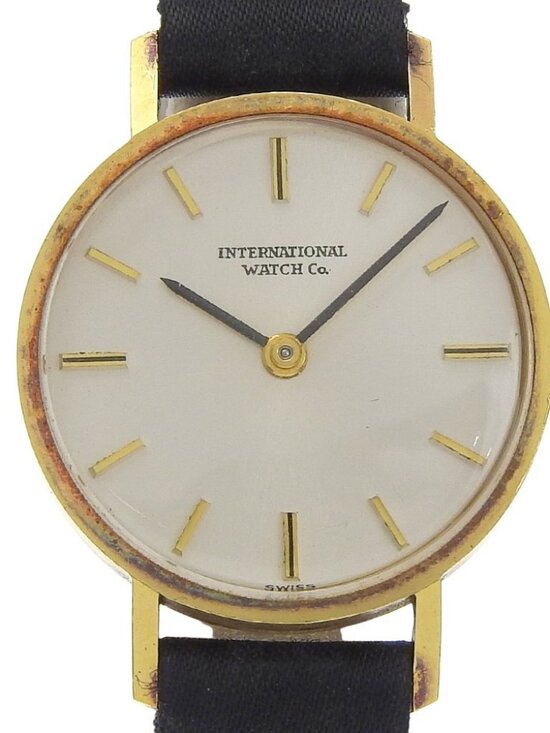IWC Watches vintage cal.41 SilverDial K18 yellow gold/leather Hand Winding... main image 12